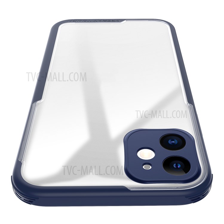 LEEU DESIGN Matte PC +TPU Mobile Phone Cover with Voice Conversion Jack for iPhone 11 6.1-inch - Blue-5