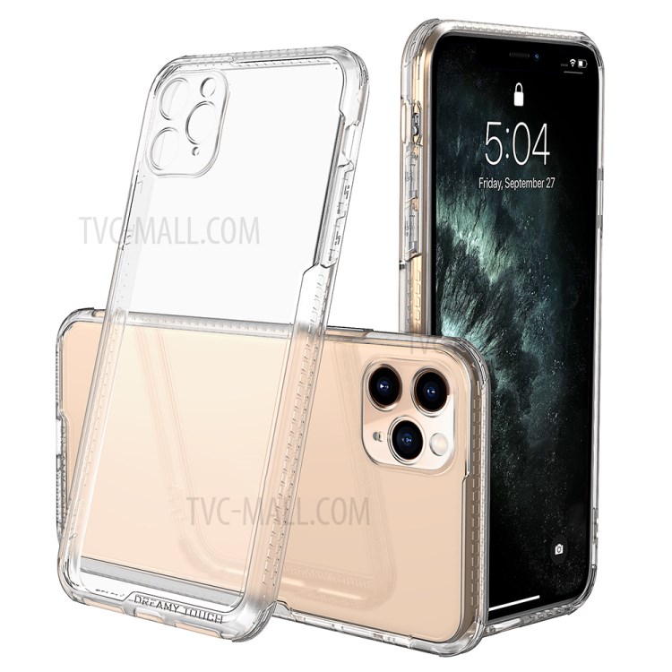 LEEU DESIGN Matte PC +TPU Mobile Phone Shell Cover for iPhone 11 Pro Max 6.5 inch - Transparent-1