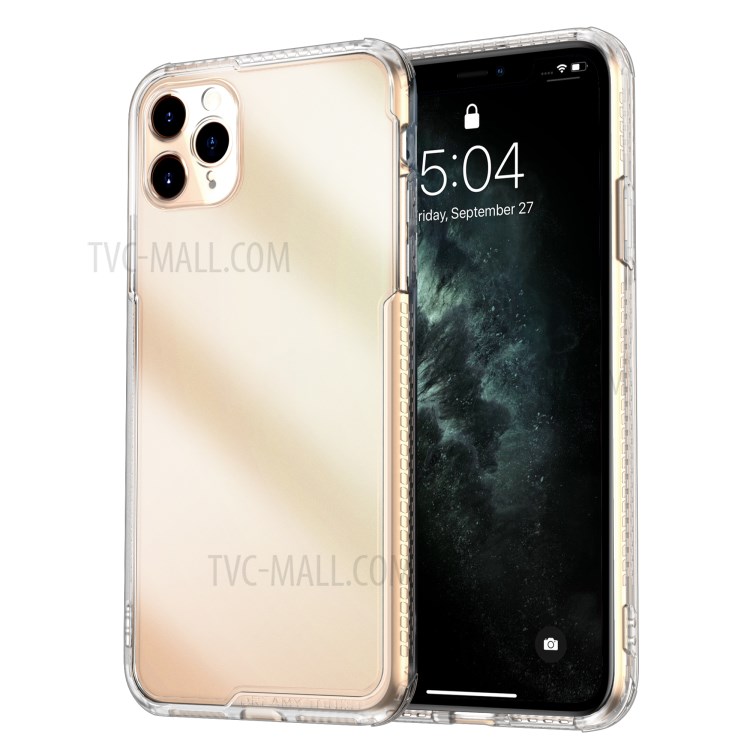 LEEU DESIGN Matte PC +TPU Mobile Phone Shell Cover for iPhone 11 Pro Max 6.5 inch - Transparent-3