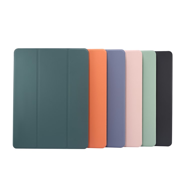 Skin Feeling Tri-fold Stand Couro TPU Protection Cover Com Caneta Para Ipad Mini (2019) 7,9 Polegadas/mini 4 - Preto-9