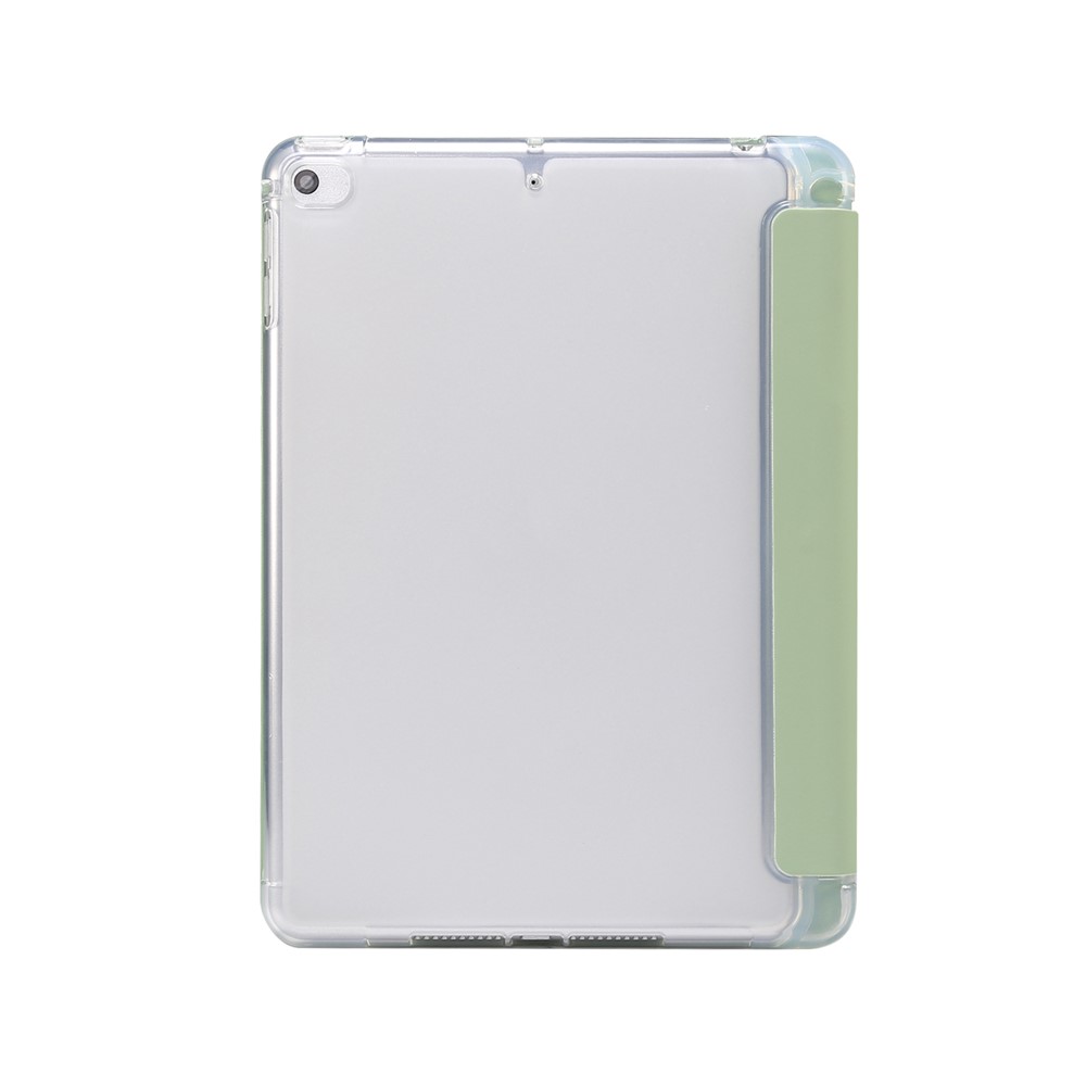 Sensação De Pele Tri-dobra Couro Suporte Tampa De Protecção TPU Com Ranhura Caneta Para Capas Mini (2019) 7,9 Polegada / Mini-4 - Verde-2