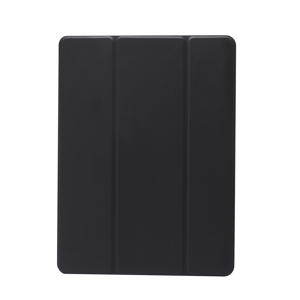 Skin Feeling Tri-fold Stand Leather TPU Case with Pen Slot for iPad Air 10.5 inch (2019)/Pro 10.5-inch (2017) - Black-7