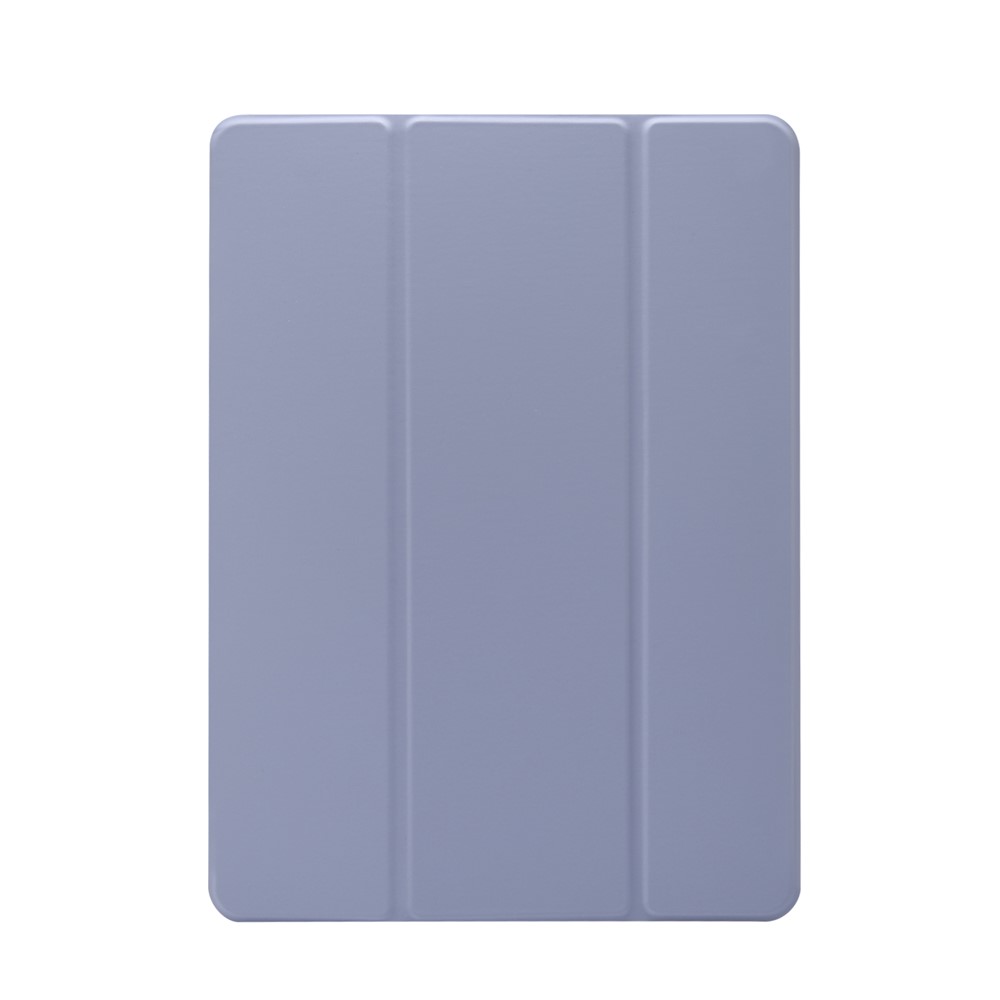 Skin Feeling Tri-fold Stand Leather TPU Case with Pen Slot for iPad Air 10.5 inch (2019)/Pro 10.5-inch (2017) - Purple-1