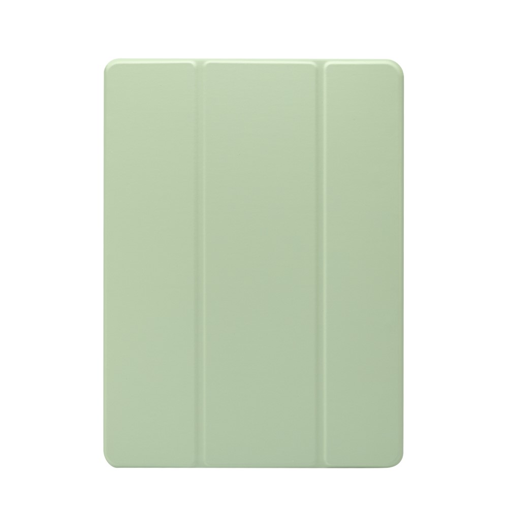 Skin Feeling Tri-fold Stand Leather TPU Case with Pen Slot for iPad Air 10.5 inch (2019)/Pro 10.5-inch (2017) - Green-1
