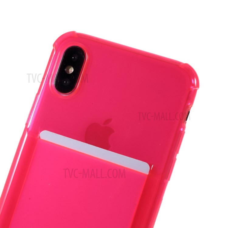 Anti-drop TPU Protective Case with Textile Hanging Rope for iPhone XS 5.8 inch - Rose-6