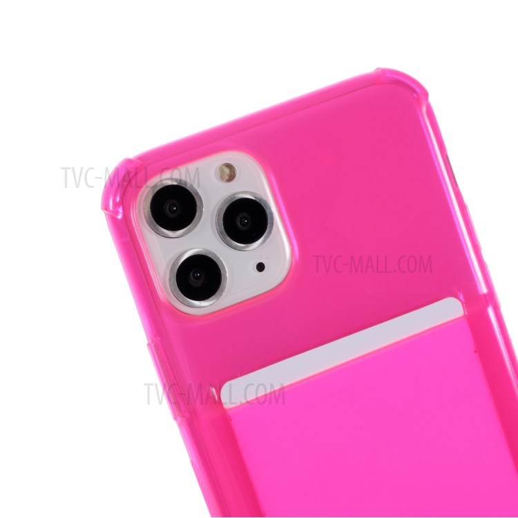 Shock-resistant TPU Phone Case with Textile Hanging Rope for iPhone 11 Pro Max 6.5-inch - Pink-3