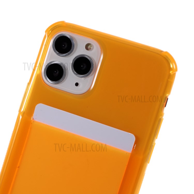 Shock-resistant TPU Phone Case with Textile Hanging Rope for iPhone 11 Pro 5.8-inch - Orange-3