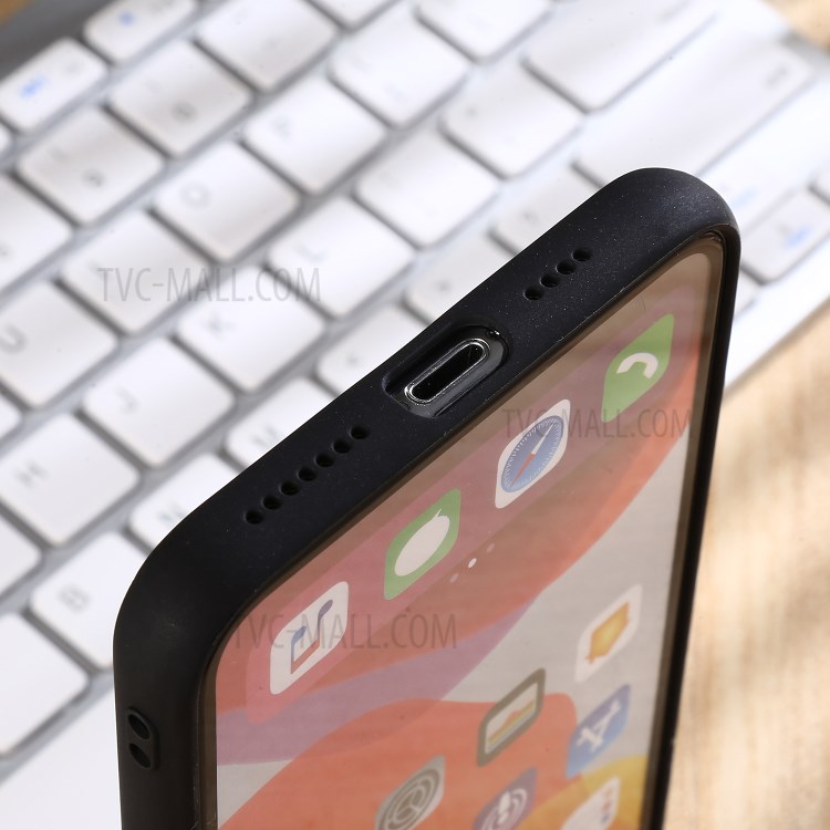 Style Rivet Cuir Enduit PU Cas Hybride TPU PC Pour IPhone Pro 11 Pouces 5,8 - Beige-4