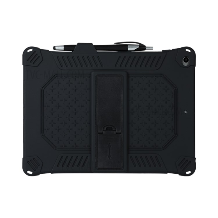 Antiurto Coperchio Di Protezione Tablet Silicone Con PC Cavalletto E Tracolla Per Ipad 10.2 (2019) / ipad aria 10,5 pollici (2019) - Nero-5