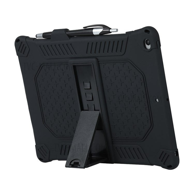 Antiurto Coperchio Di Protezione Tablet Silicone Con PC Cavalletto E Tracolla Per Ipad 10.2 (2019) / ipad aria 10,5 pollici (2019) - Nero-7