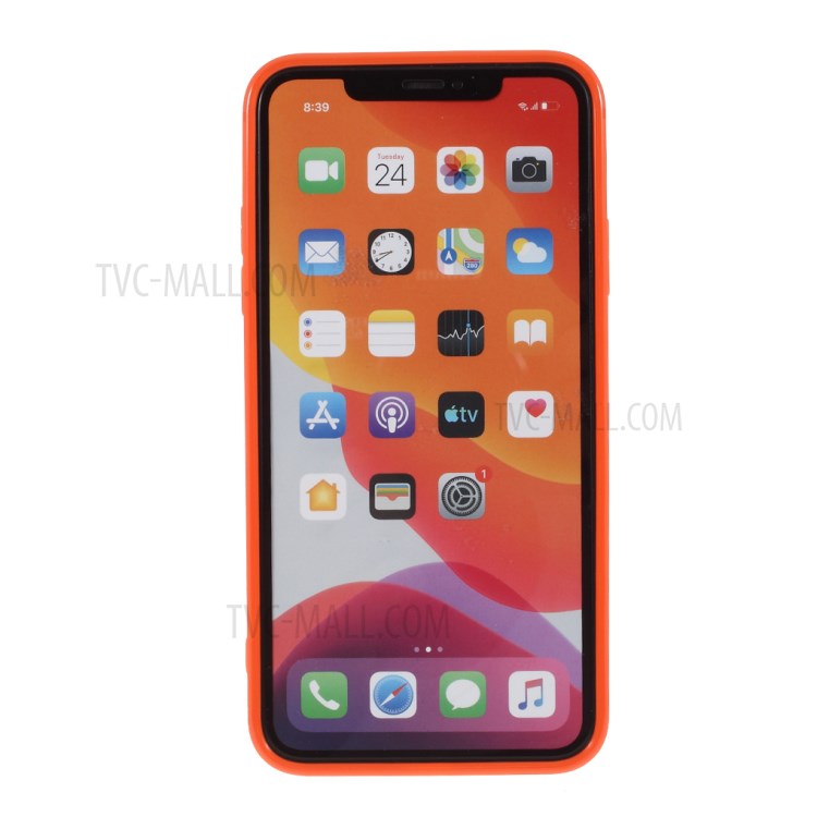 Matte Soft Phone Case Cover for Apple iPhone 11 Pro 5.8 inch Change to 12th Version - Orange-3