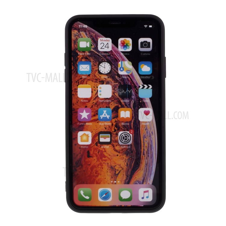 Newly Soft Silicone Protective Case Phone Cover for iPhone X/XS 5.8 inch - Black-8