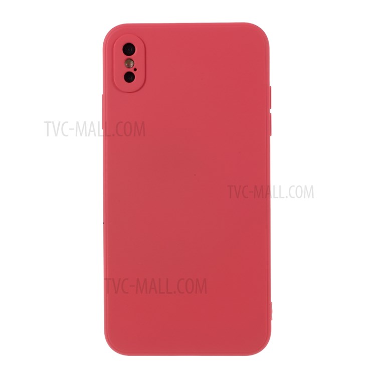 Newly Soft Silicone Protective Case Phone Cover for iPhone X/XS 5.8 inch - Red-1