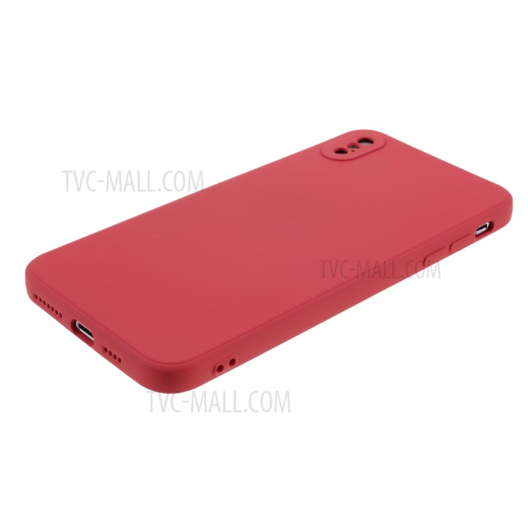 Newly Soft Silicone Protective Case Phone Cover for iPhone X/XS 5.8 inch - Red-4