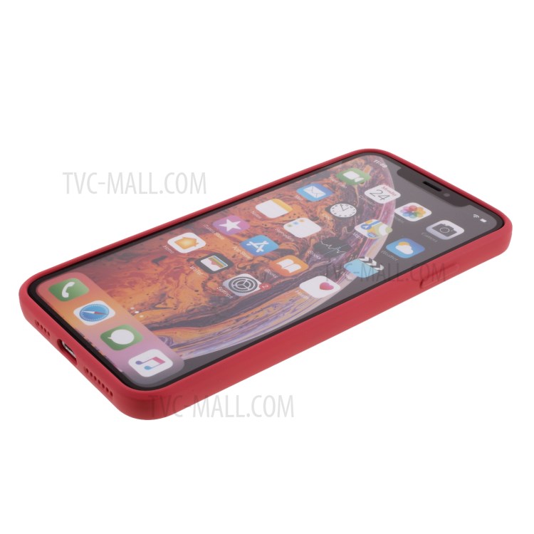 Newly Soft Silicone Protective Case Phone Cover for iPhone X/XS 5.8 inch - Red-5