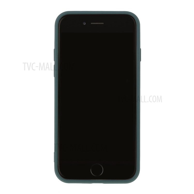 Newly Soft Silicone Case Protective Cover for iPhone 7/8/SE (2nd Generation) - Dark Green-3