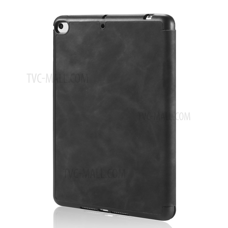 Dg. Ming Ver la Serie Auto Wake & Case de Teléfono de Cuero Para Dormir Para Apple Ipad Mini (2019) 7.9 Pulgadas / iPad mini 4 - Negro