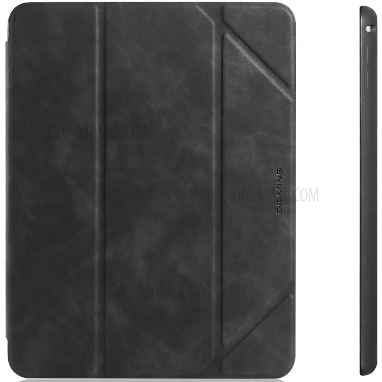 Dg. Ming See Series Auto Wake & Étui de Téléphone en Cuir de Sommeil Pour Apple Ipad Mini (2019) 7,9 Pouces / iPad mini 4 - le Noir