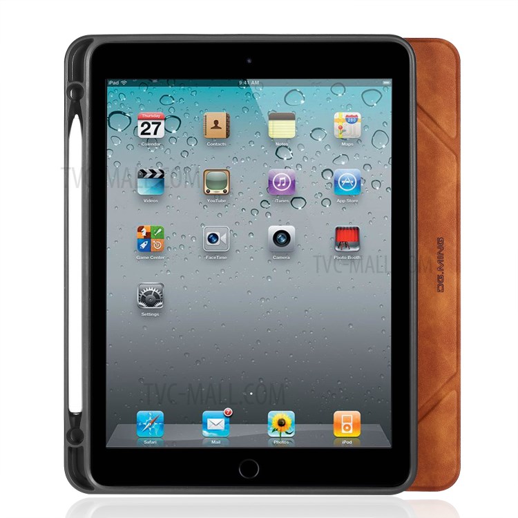 DG.MING See Series Auto Wake & Sleep Leather Phone Case for Apple iPad mini (2019) 7.9 inch / iPad mini 4 - Brown-10