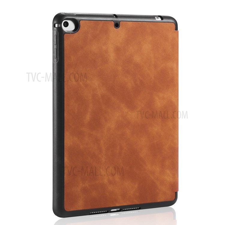 DG.MING See Series Auto Wake & Sleep Leather Phone Case for Apple iPad mini (2019) 7.9 inch / iPad mini 4 - Brown-12