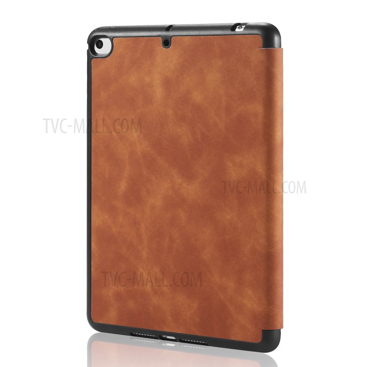 DG.MING See Series Auto Wake & Sleep Leather Phone Case for Apple iPad mini (2019) 7.9 inch / iPad mini 4 - Brown-14