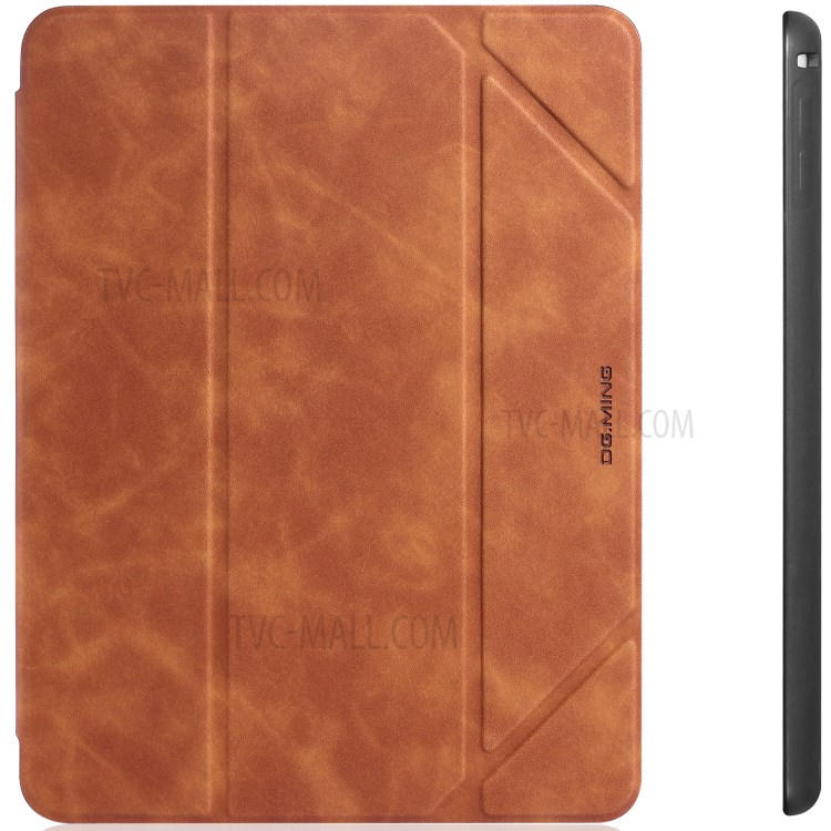 DG.MING See Series Auto Wake & Sleep Leather Phone Case for Apple iPad mini (2019) 7.9 inch / iPad mini 4 - Brown-16