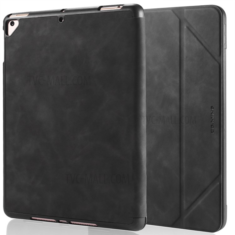 DG. MING Voir Série Sillage Automatique & Cas De Téléphone En Cuir De Sommeil Pour Apple IPad 9,7 Pouces (2018) / IPad De 9,7 Pouces (2017) - Noir-2