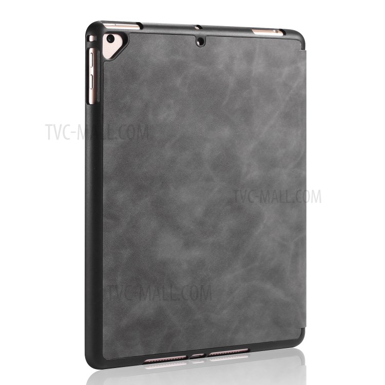 DG.MING See Series Auto Wake & Sleep Leather Phone Case for Apple iPad 9.7-inch (2018)/iPad 9.7-inch (2017) - Grey-10