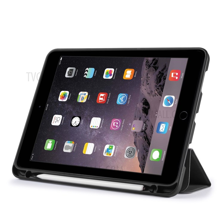 DG.MING See Series Auto Wake & Sleep Leather Phone Case for Apple iPad 9.7-inch (2018)/iPad 9.7-inch (2017) - Grey-13