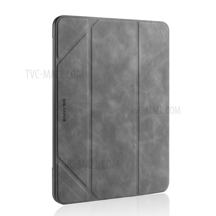 DG.MING See Series Auto Wake & Sleep Leather Phone Case for Apple iPad 9.7-inch (2018)/iPad 9.7-inch (2017) - Grey-6