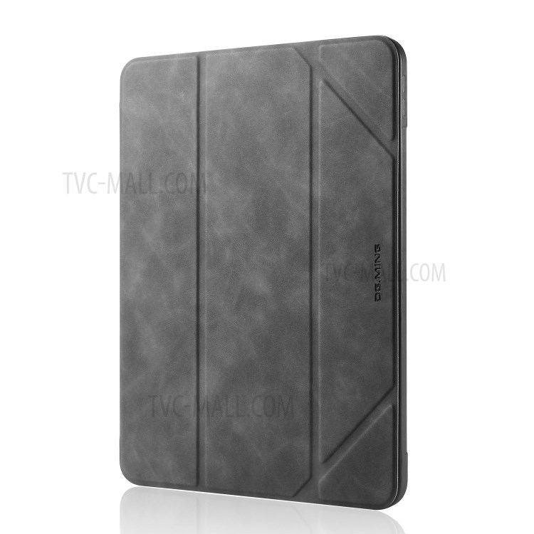 DG.MING See Series Auto Wake & Sleep Leather Phone Case for Apple iPad 9.7-inch (2018)/iPad 9.7-inch (2017) - Grey-7