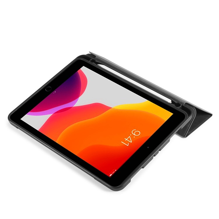 Dg. Ming Voir Série Case Auto Wake & Coque en Cuir de Sommeil Pour Ipad 10.2 (2021) / (2020) / (2019) - le Noir