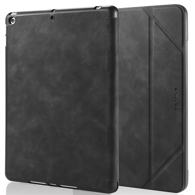 Dg. Ming Vedi Series Case Auto Wake & Sleep Leather Shell Per Ipad 10.2 (2021)/(2020)/(2019) - Nero-2