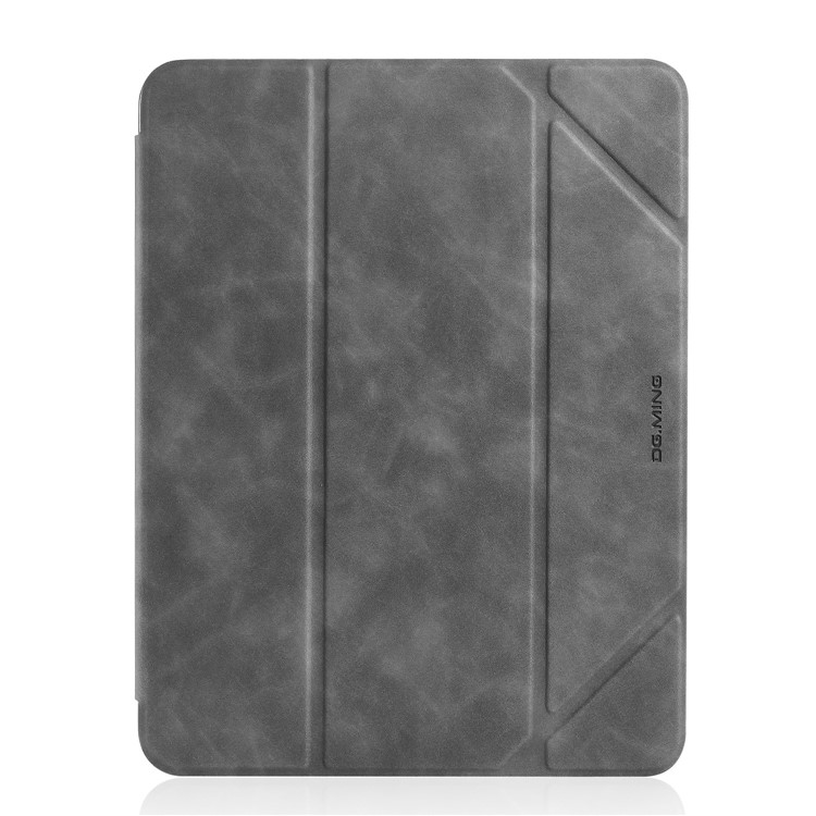 Dg. Ming Voir Série Case Auto Wake & Coque en Cuir de Sommeil Pour Ipad 10.2 (2021) / (2020) / (2019) - Gris-7