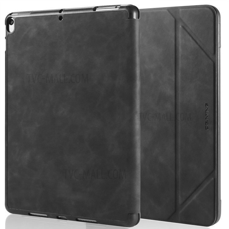 DG.MING See Series Cover Auto Wake & Sleep Leather Shell for Apple iPad Air 10.5 inch (2019) - Black-2