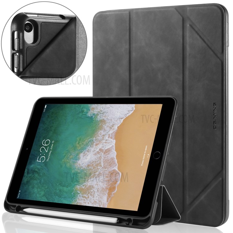 DG.MING See Series Cover Auto Wake & Sleep Leather Shell for Apple iPad Air 10.5 inch (2019) - Black-28