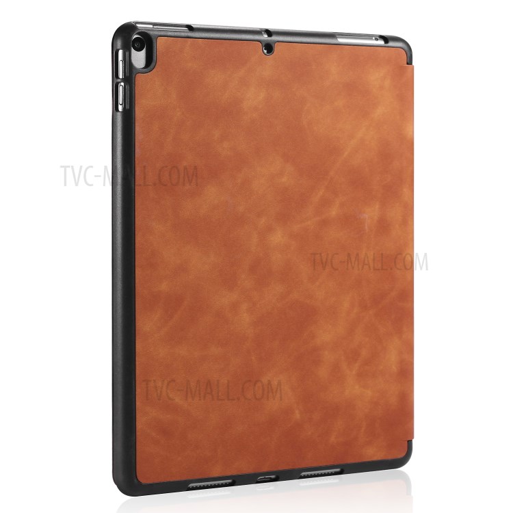 DG.MING See Series Cover Auto Wake & Sleep Leather Shell for Apple iPad Air 10.5 inch (2019) - Brown-12
