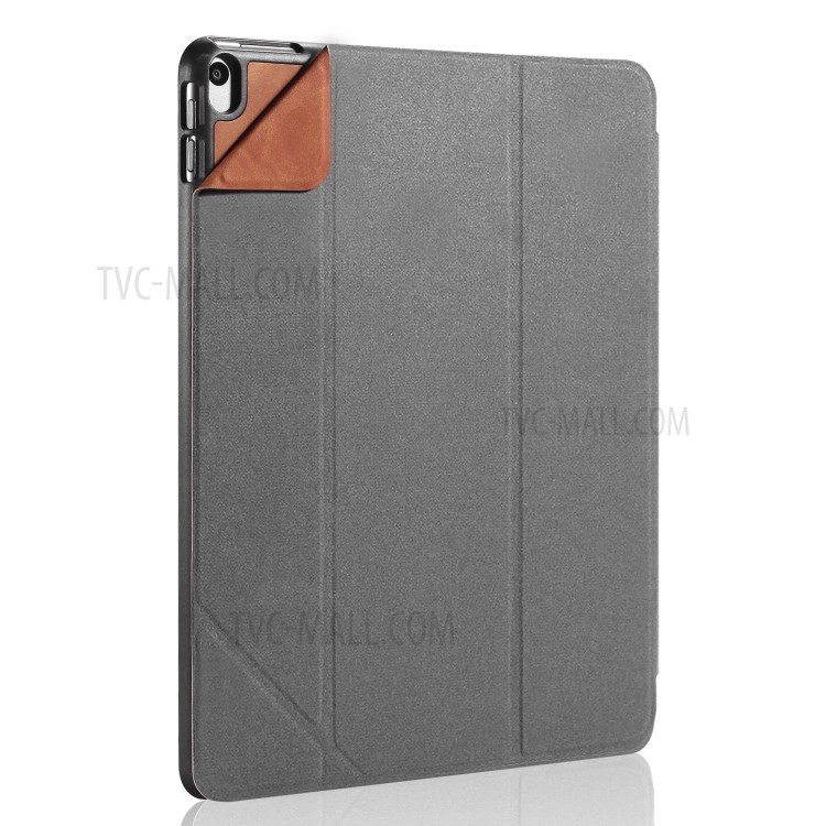 DG.MING See Series Cover Auto Wake & Sleep Leather Shell for Apple iPad Air 10.5 inch (2019) - Brown-13