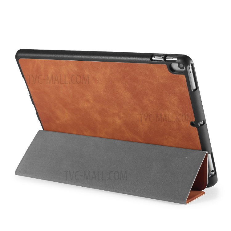 DG.MING See Series Cover Auto Wake & Sleep Leather Shell for Apple iPad Air 10.5 inch (2019) - Brown-16