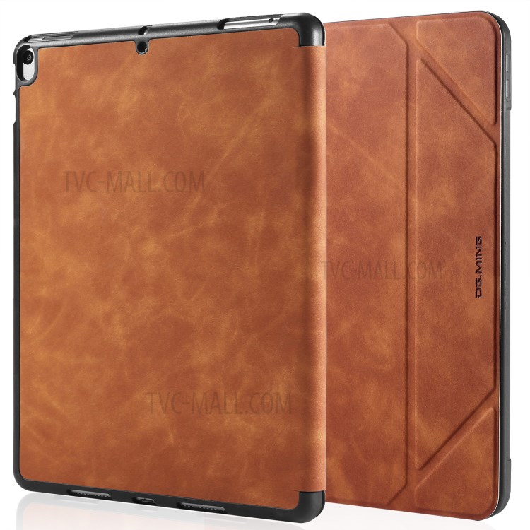 DG.MING See Series Cover Auto Wake & Sleep Leather Shell for Apple iPad Air 10.5 inch (2019) - Brown-2