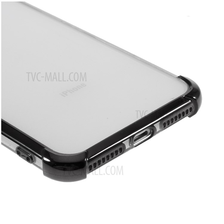 Electroplating Drop Resistant TPU Case for iPhone 8 Plus/7 Plus - Black-6