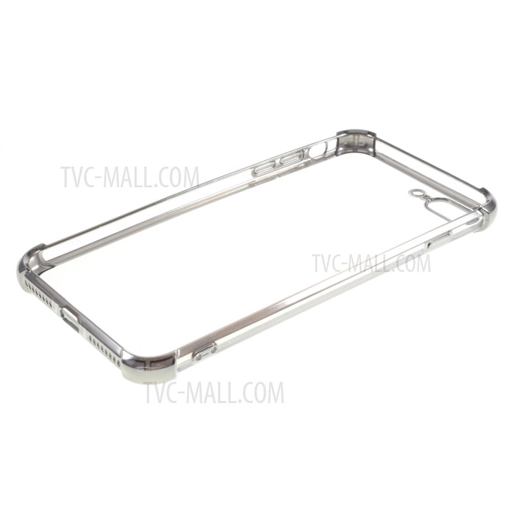 Galvanoplastia Caso TPU Resistente Gota Para Iphone 8 Mais / 7 Mais - Prata-5