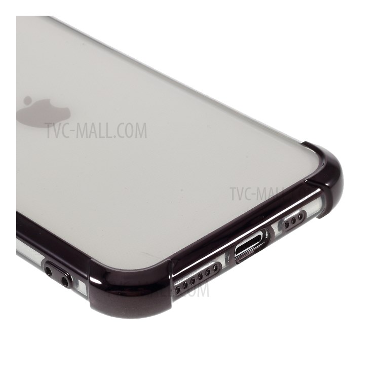 Galvanoplastie Cas De Chute Arrière TPU Résistant Pour IPhone 11 Pro 5,8 Pouces - Noir-6