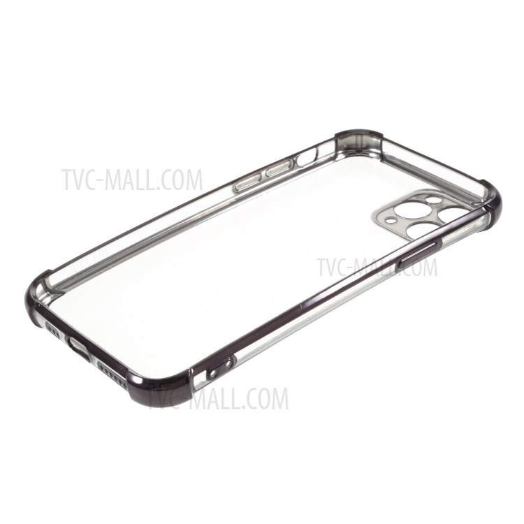 Galvanoplastie Cas De Chute Arrière TPU Résistant Pour IPhone 11 Pro 5,8 Pouces - Noir-8