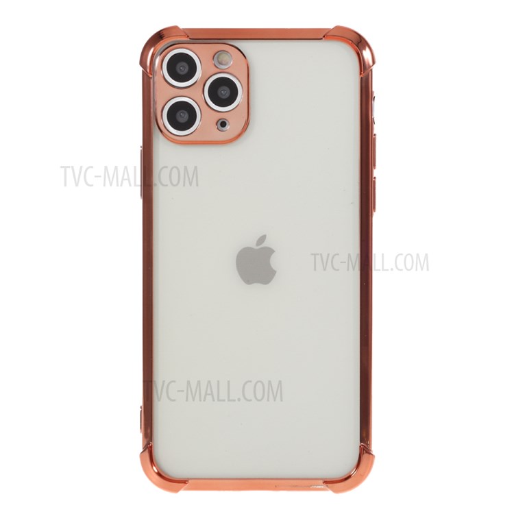 Electroplating Drop Resistant TPU Back Case for iPhone 11 Pro 5.8 inch - Rose Gold-1