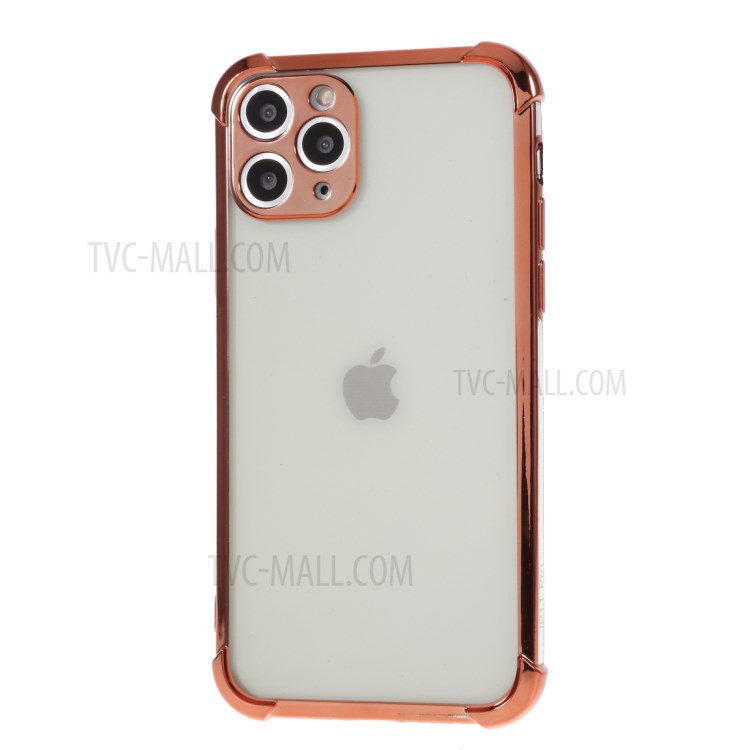 Electroplating Drop Resistant TPU Back Case for iPhone 11 Pro 5.8 inch - Rose Gold-2