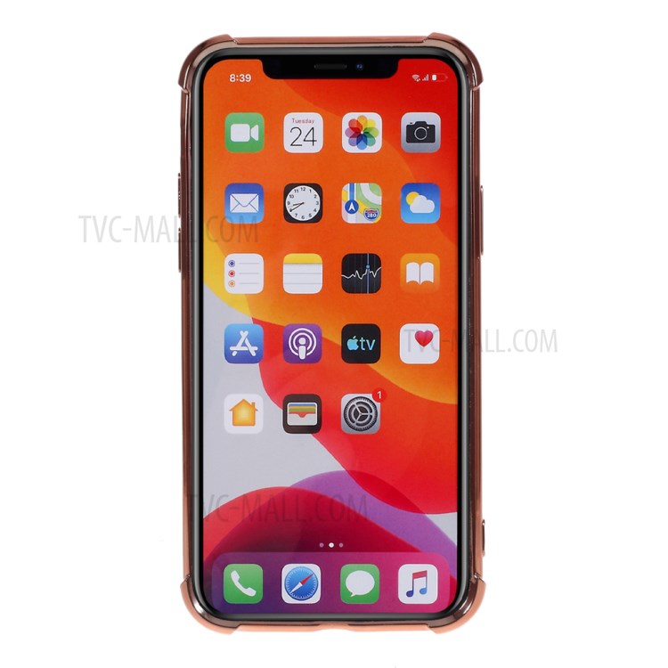 Electroplating Drop Resistant TPU Back Case for iPhone 11 Pro 5.8 inch - Rose Gold-3