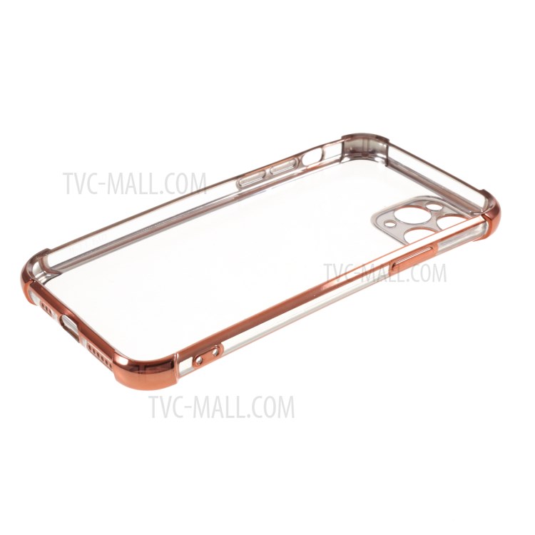 Electroplating Drop Resistant TPU Back Case for iPhone 11 Pro 5.8 inch - Rose Gold-5