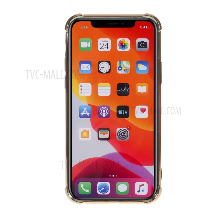 Electroplating Drop Resistant TPU Back Case for iPhone 11 Pro 5.8 inch - Gold-3