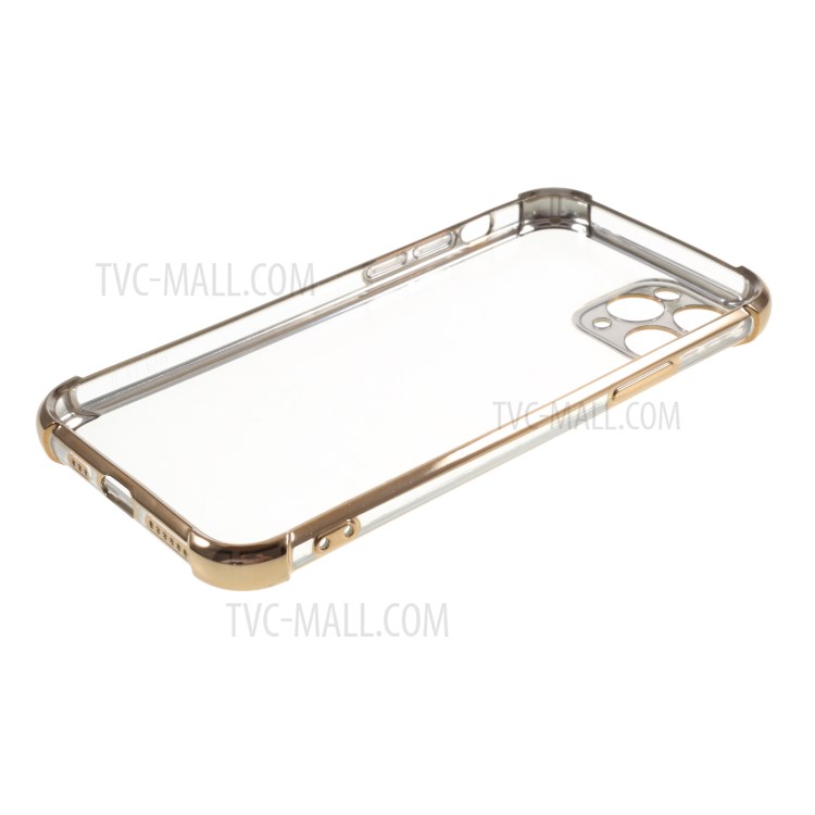 Electroplating Drop Resistant TPU Back Case for iPhone 11 Pro 5.8 inch - Gold-5